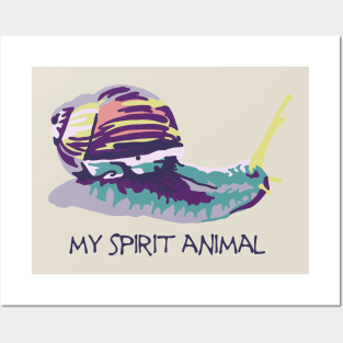 Snail Spirti Animal Posters and Art